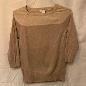 Liz Claiborne brown and tan sweater